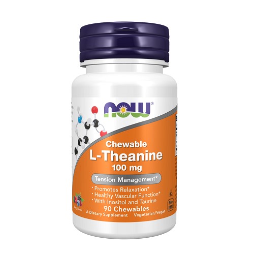 NOW Когнітивні функції L-Theanine 100 mg 90 chew