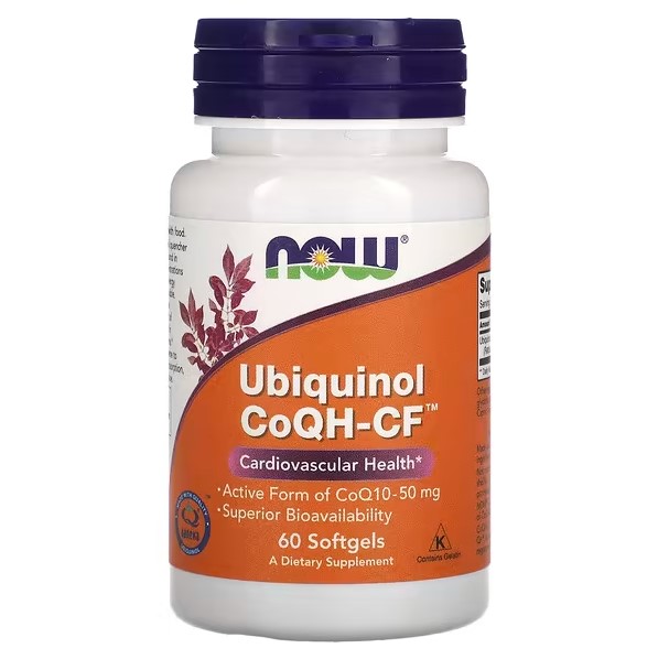 NOW Серце CoQH-CF Ubiquinol 50 mg 60 softgels