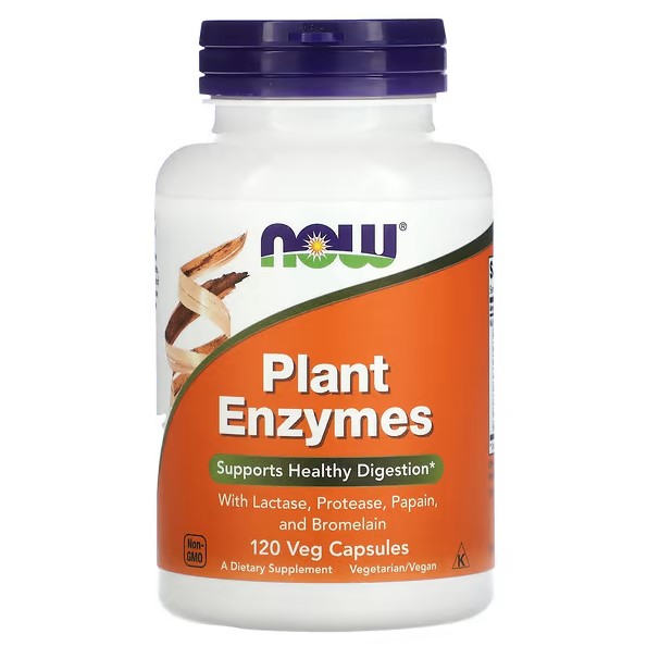 NOW Ферменти, ензими Plant Enzymes 120 caps