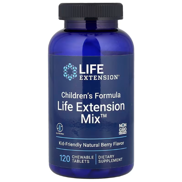 LIFE EXTENSION Вітаміни для дітей 4-8 років Children's Formula Life Extension Mix 120 chew
