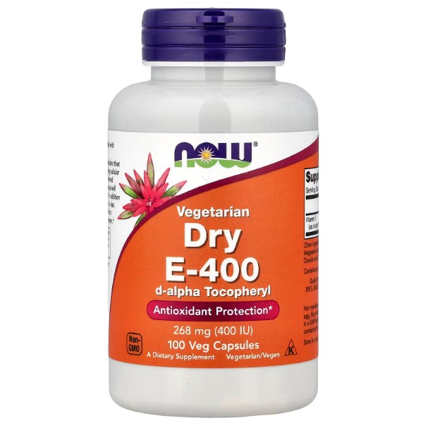 NOW Вітаміни Dry E-400 (268 mg) 100 caps