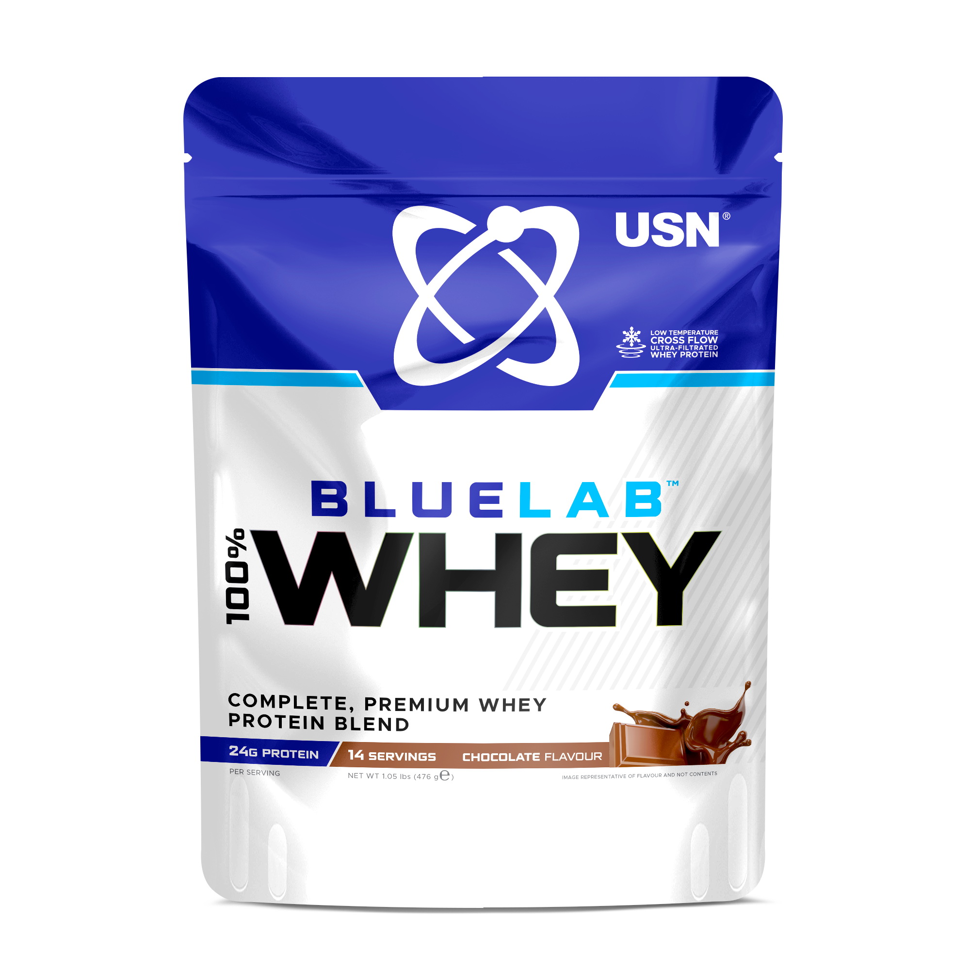 USN Сиворотковий протеїн BlueLab 100% WHEY 476 g