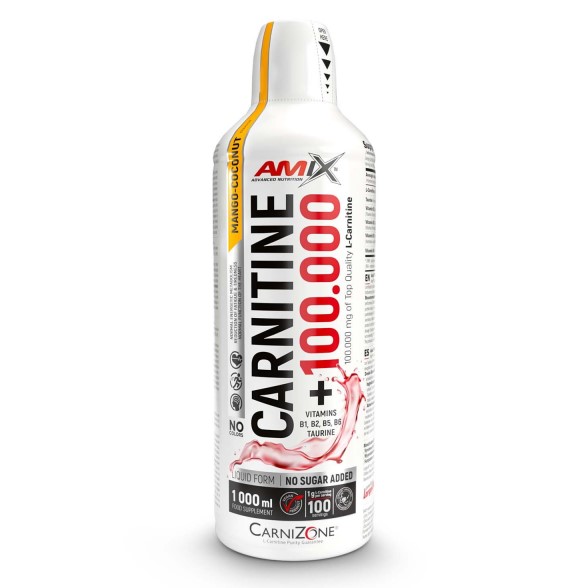 AMIX Жироспалювач L-Carnitine 100.000+vitamins B1,B2,B5,B6+Taurine 1000 ml