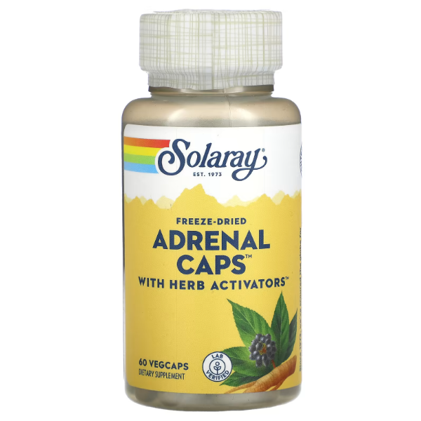 Solaray Підтримка наднирників Freeze-dried Adrenal caps 60 caps